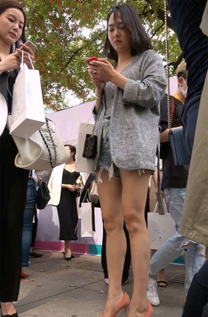 超性感高跟鞋美腿热裤女神