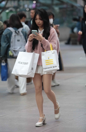 街拍肉丝妹子-14P