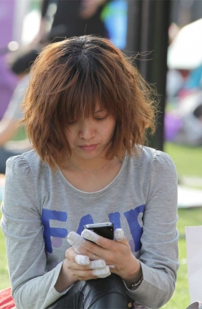 No1420 足底抽丝一大片的超薄黑丝