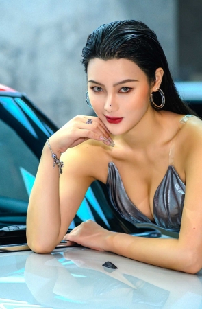 2020广州新能源车展之爱妃