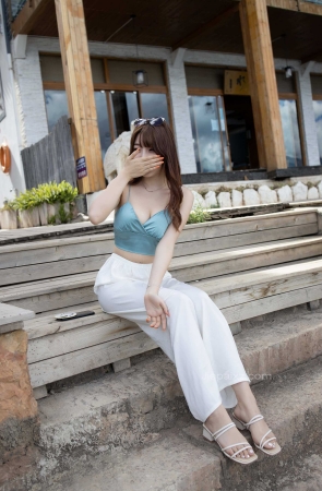 芝芝街拍作品&白色长裤 【套图】