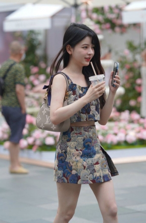 可爱卡通熊套装裙 [54P-628MB]