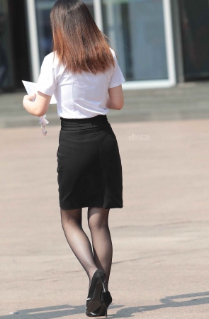 性感街拍黑丝高跟OL-17P