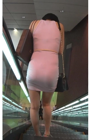 紧身连衣裙性感身材OL