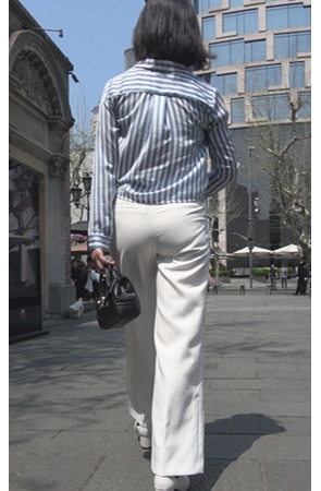 白色休闲裤内痕明显 [1.2G/MP4]