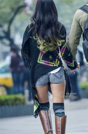 行走中看美臀的魅力