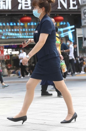 诱惑肉丝街拍高跟OL-13P