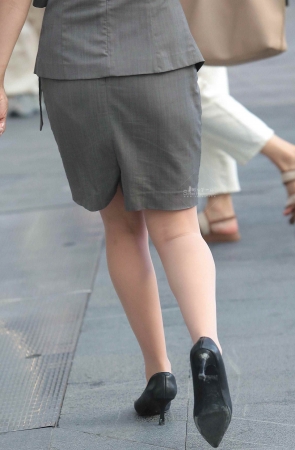 诱惑肉丝街拍高跟OL-17P