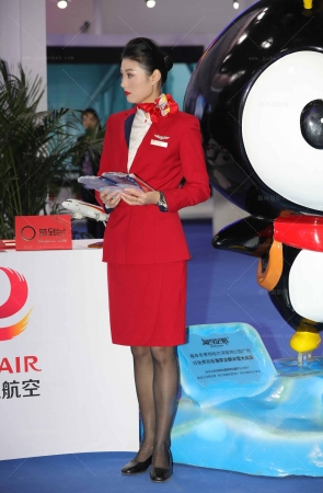 龙江航空高挑空姐黑丝高跟47P 10P