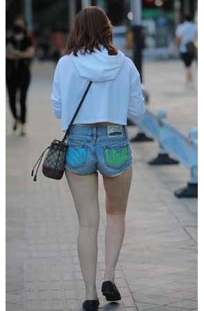 牛仔热裤妹子(37P)