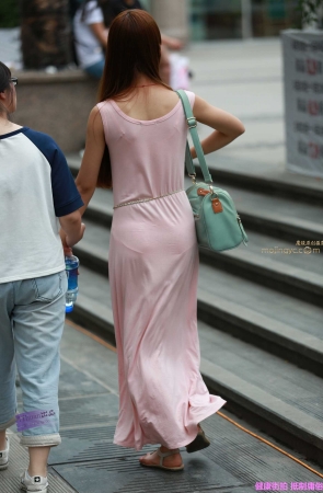 李欢原创——–粉色一步裙（8P）