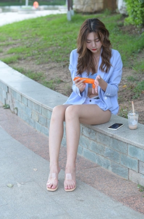 红石摄影作品 白色热裤女孩 [1133P1V-34.2GB]