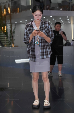 2593-10-78√肉丝拖鞋小姐姐