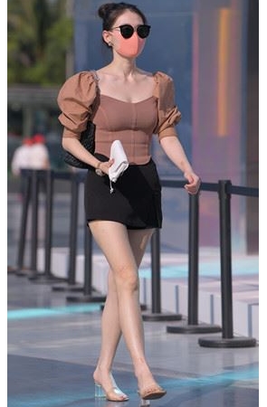 戴着粉色口罩的气质小姐姐(71P)