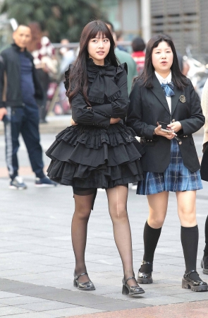 街拍黑丝妹子-14P