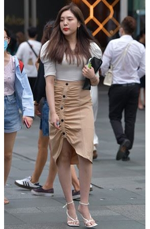 高腰包臀裙小姐姐(60P)