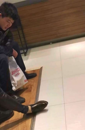 风景都在试鞋时