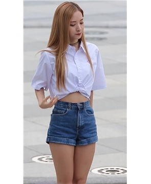 性感牛仔热裤长腿妹子热舞饭拍7则