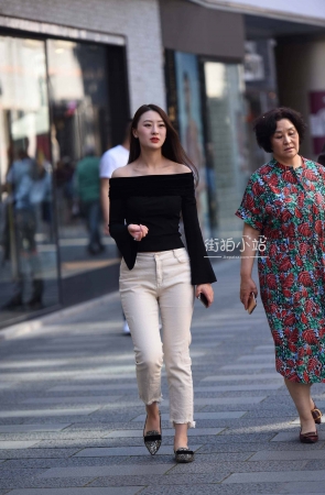 成熟知性优雅白裤朲槭