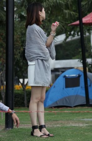 No931 性感到极致的伴娘站足