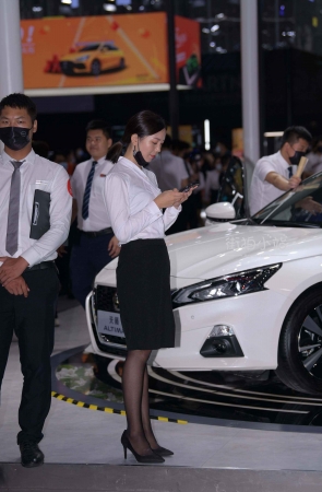 车展黑丝礼仪