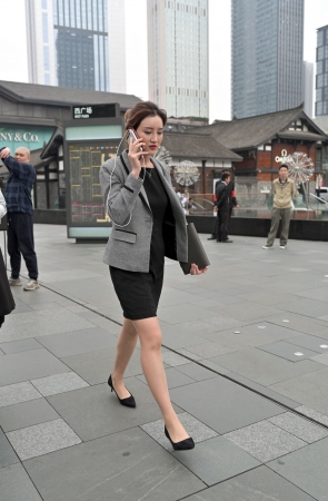 OL西装肉丝高跟