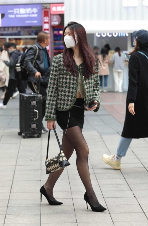 诱惑黑丝街拍高跟包臀裙shaofu-25P