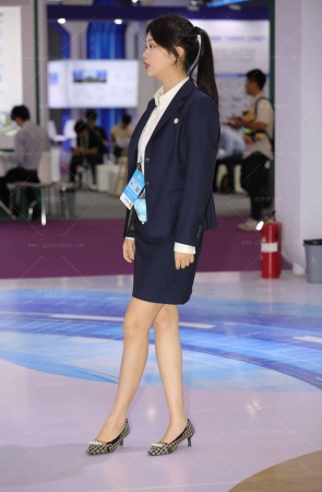 银行职员职业装马尾辫美腿高跟轻熟美 10P