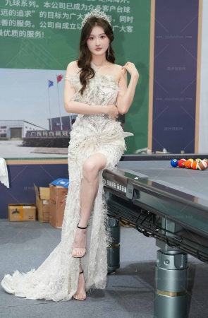 25广州台球展长裙凉高玉足41P 9P