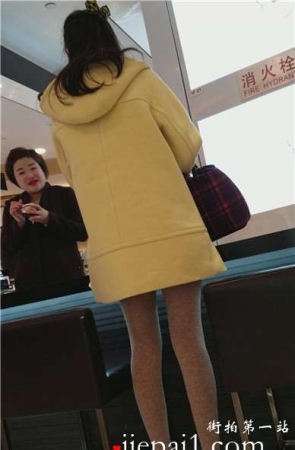 4k-黄色外套美腿高跟鞋美女超级个性的丝袜打底裤