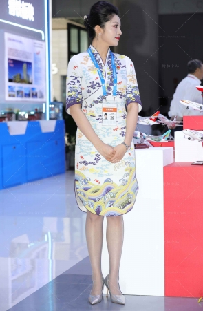 航空大会，美丽大方的海航空姐