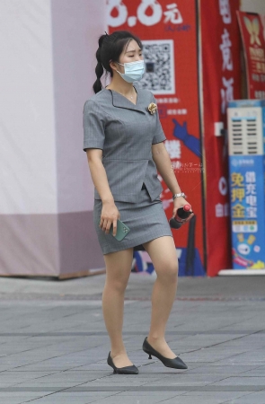 诱惑街拍肉丝高跟OL-19P