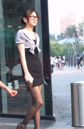 黑丝诱惑，气质美女，性感OL