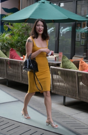 黄色针织吊带裙 [179P-3.57GB]