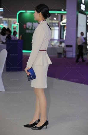 金融行业活动主持超薄肉丝美腿高跟 10P