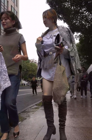 大长腿长筒靴性感气质美女