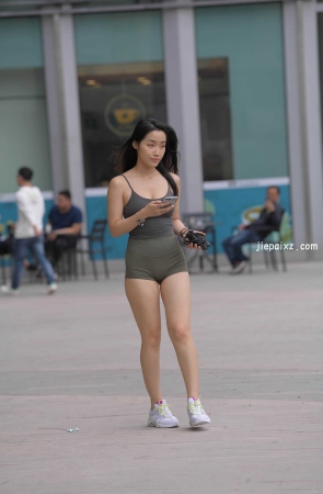 绿色热裤 【套图+视频】