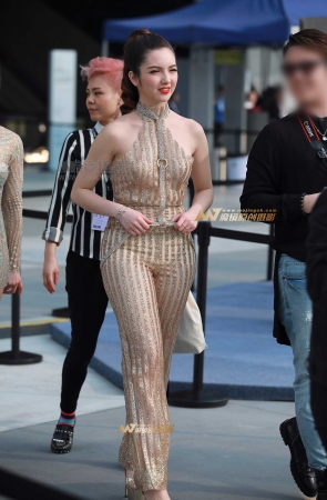 紧身透视装，美女