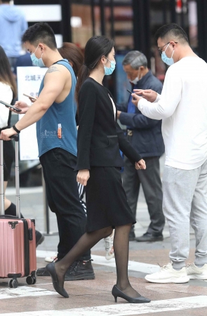 黑丝高跟街拍OL-14P