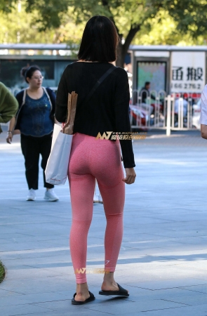 第1314篇橙色修身裤