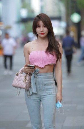 高腰牛仔粉色系 [100P1V-1.27GB]