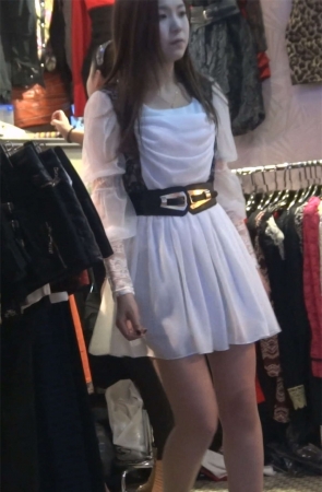 极品长腿美女试腰带