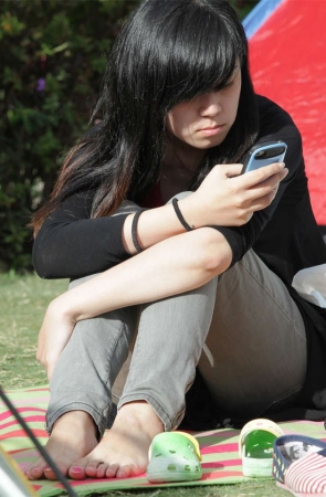 No158 气质少妇足弓弯弯的大白脚