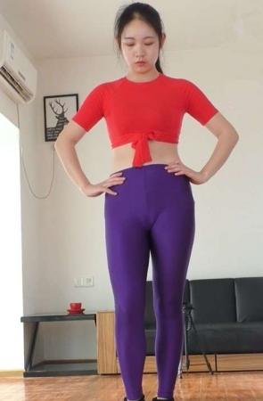 优尚紫裤（安安）紫色瑜伽裤原版模拍 [182 MB]