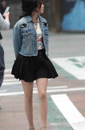 诱惑肉丝街拍高跟shaofu-14P