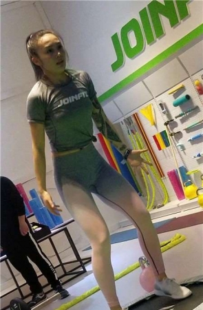 4K-弹力裤好身材运动美女