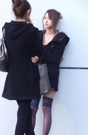 超短热裤、紫丝高跟MM