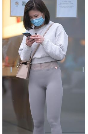 灰色超紧裤美女(157P)