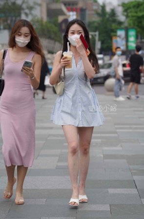 街拍女神美女闺蜜