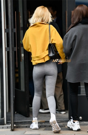 健美裤包臀身材好